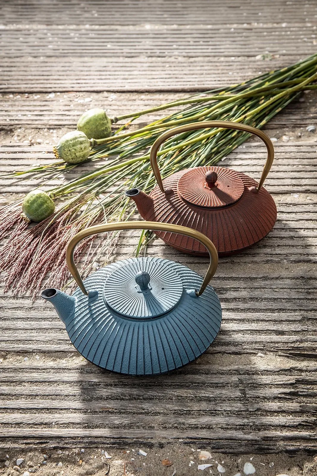 Чайник-заварник Bredemeijer Asia Flat Blue Чавунний 1.1 літра, фото №6