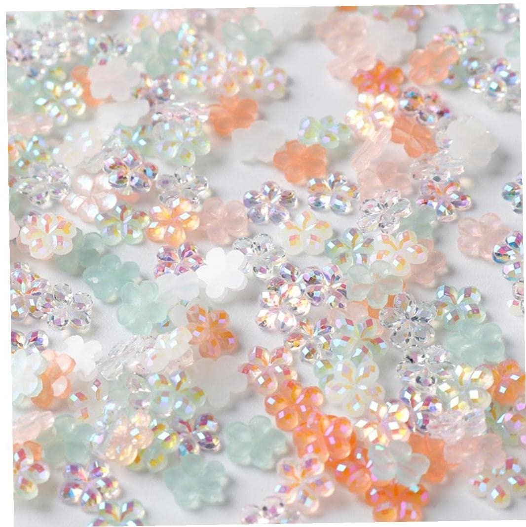 Украшения для ногтей 3D Цветок Разноцветные 100 штук, фото №2