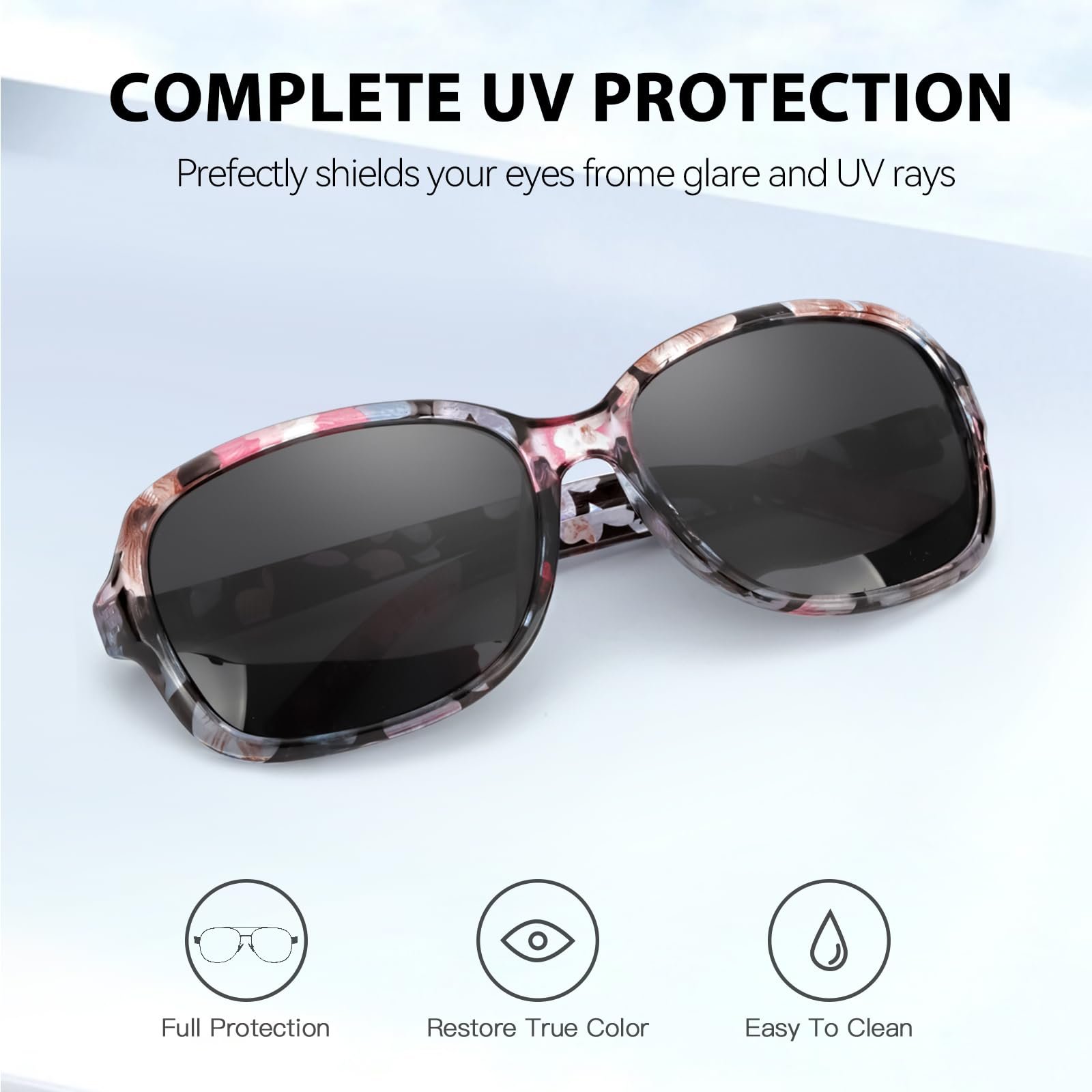 Поляризовані Жіночі Сонцезахисні Окуляри (2 шт. в упаковці) Myiaur UV400, фото №7