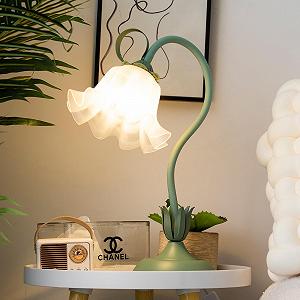 Настільна лампа Flower DIY Гнучка E27 Акриловий плафон Зелений - Фото 1