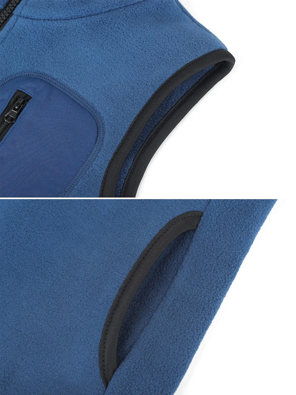 Дитячий флісовий жилет для малюків, безрукавка з полар флісу на блискавці зі стійкою, легкий верхній одяг для батьків і дітей, однотонний, фото №3