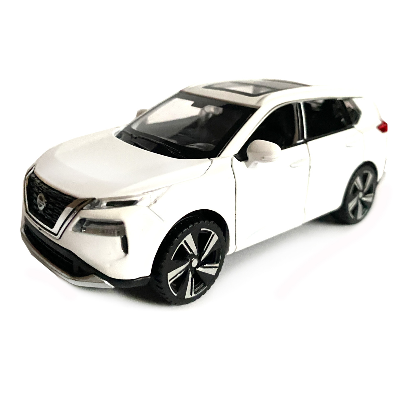 Игрушечная машинка металлическая Nissan X-Trail VC-Turbo 300 ниссан белая звук свет инерция откр двери, фото №3
