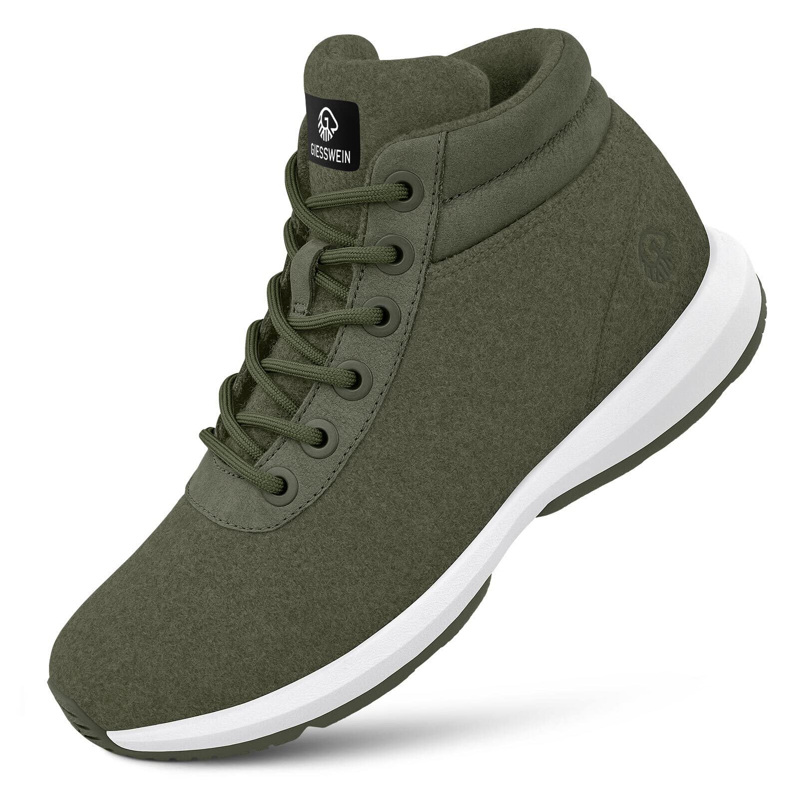 Кросівки GIESSWEIN Wool High Top Чоловічі - Зимові Кросівки з вовни мериноса для чоловіків, утеплені зимові Кросівки для вулиці з вовни мериноса, фото №1