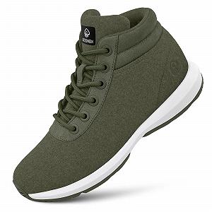 Кросівки GIESSWEIN Wool High Top Чоловічі - Зимові Кросівки з вовни мериноса для чоловіків, утеплені зимові Кросівки для вулиці з вовни мериноса - Фото 1