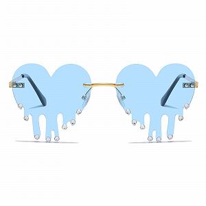 Сонцезахисні окуляри Серце YAMEIZE Без оправи Жіночі synthetic.ua - Фото 1