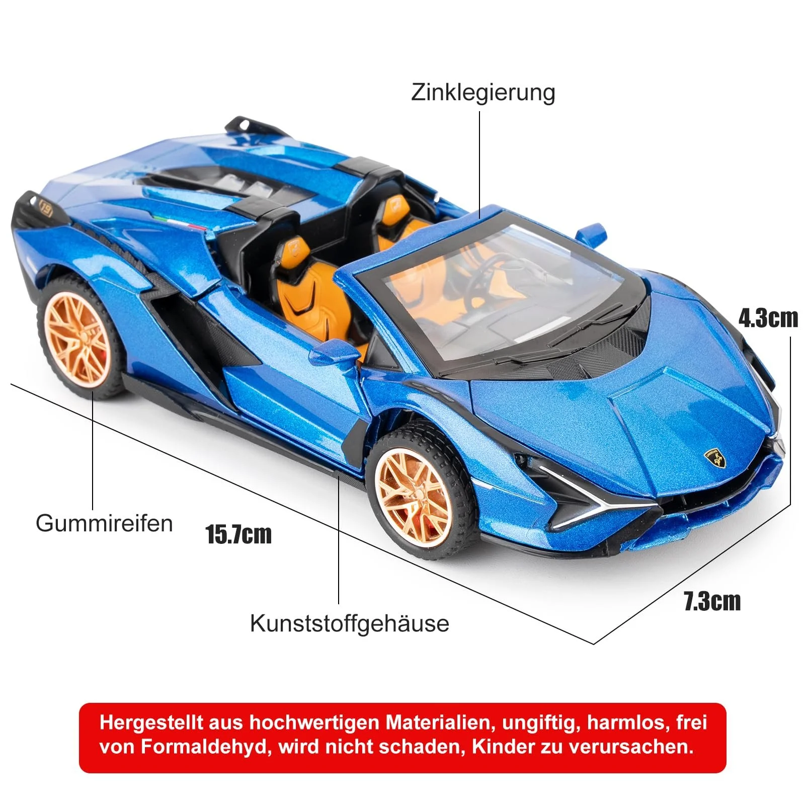 Модель автомобиля Lamborghini Sian Roadster, масштаб 1/32, игрушечный автомобиль со звуком и светом, с функцией оттягивания, подходит для коллекционирования, подарок для детей, синий, фото №2 Модель автомобиля Lamborghini Sian Roadster, масштаб 1/32, игрушечный автомобиль со звуком и светом, с функцией оттягивания, подходит для коллекционирования, подарок для детей, синий, фото №2
