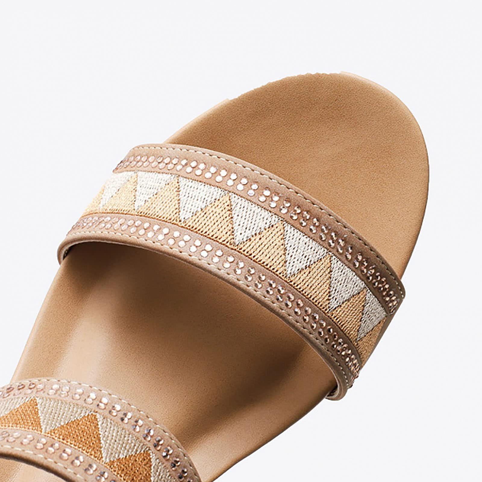 Босоножки PU Кожа Лето Винтаж Дышащие Нескользящие Платформа Ремешок на лодыжке, фото №2