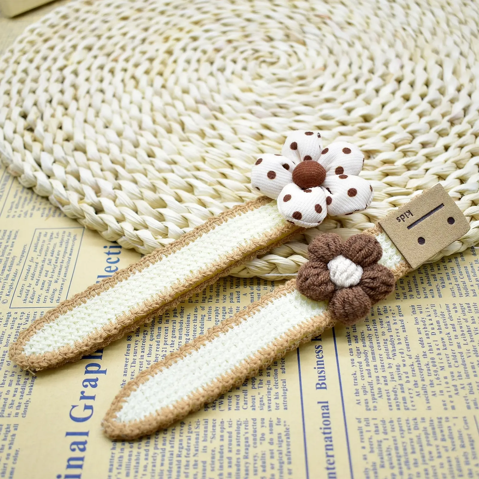 Пов'язка для волосся Квіткова з липучкою, фото №2