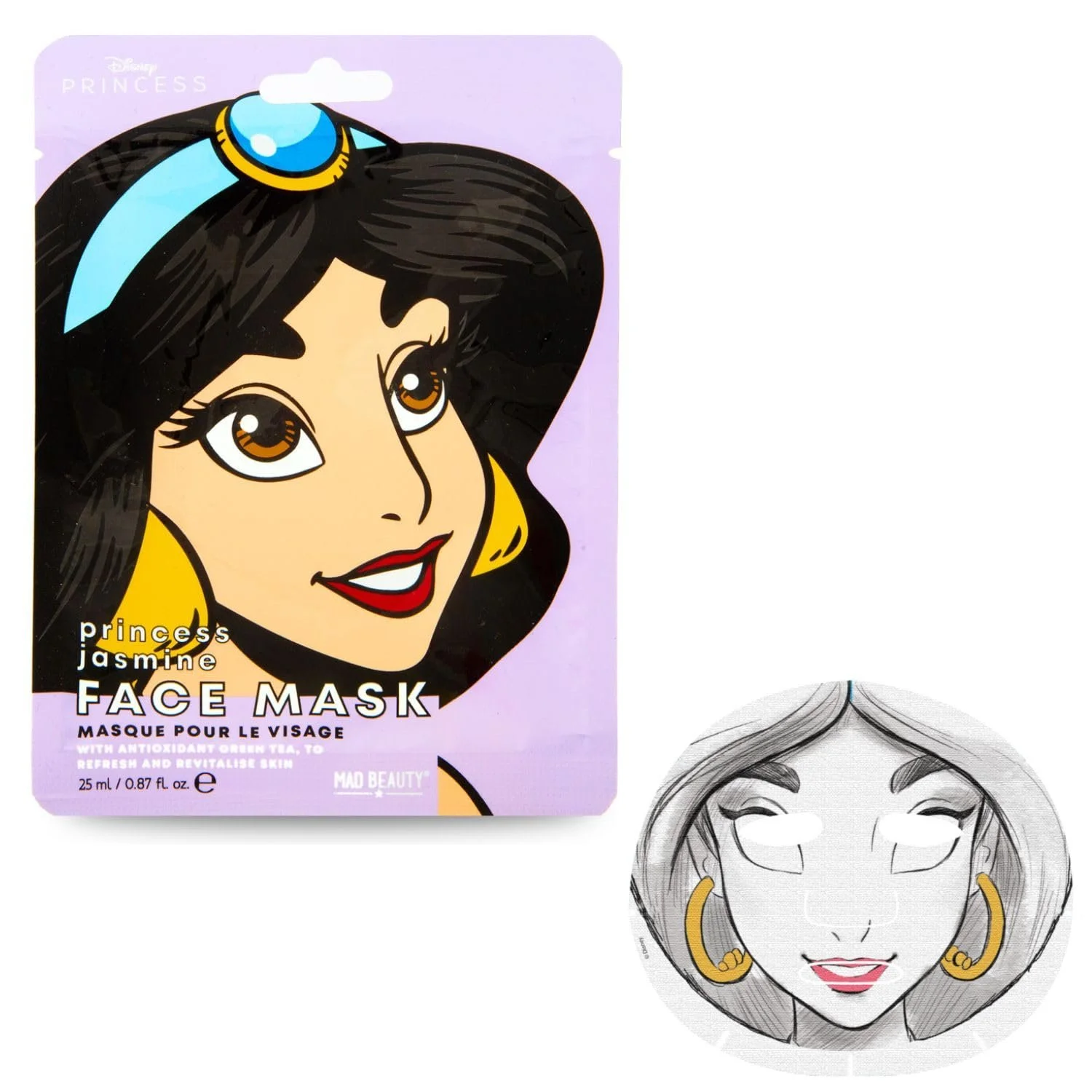 Тканевая маска для лица Mad Beauty Disney Pop Princess Collection, фото №5 Тканевая маска для лица Mad Beauty Disney Pop Princess Collection, фото №5