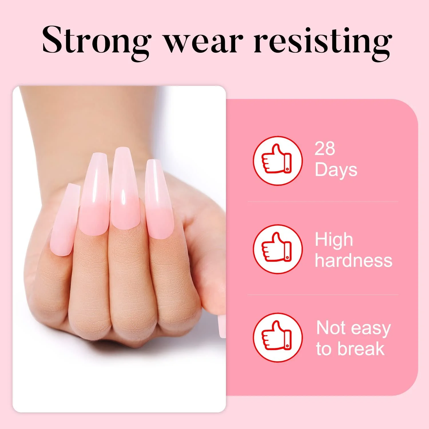 Гель для нарощування нігтів AIMEILI 30 мл, тілесний колір 042, фото №2