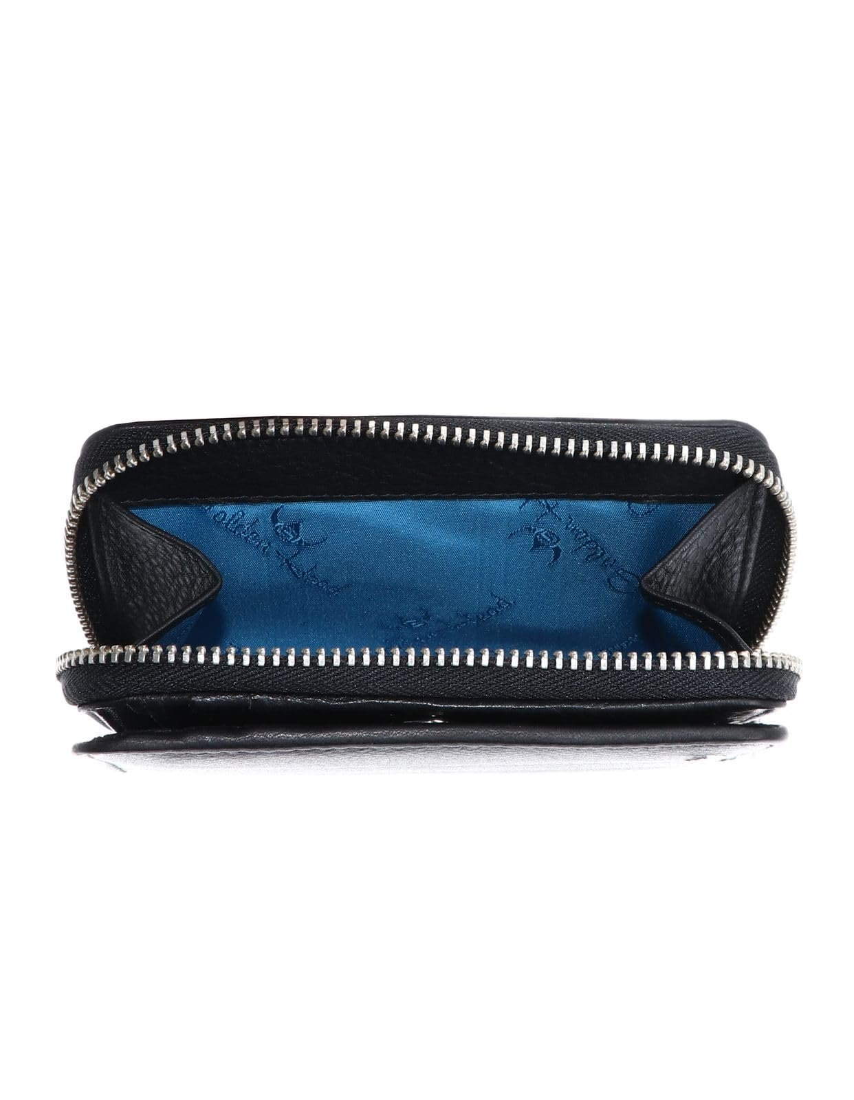 Гаманець шкіряний Golden Head Capri RFID Protection 8 cm, чорний, фото №4