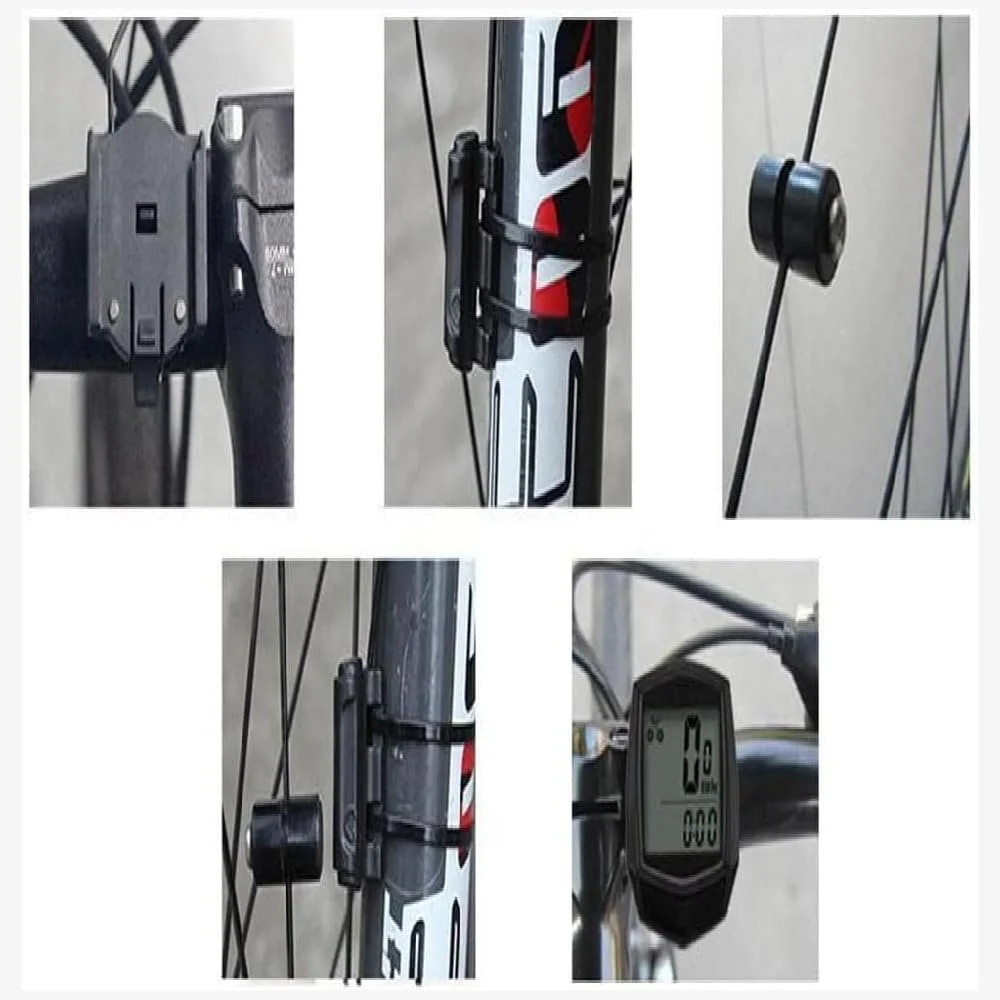 Велокомпьютер zalati Speedometer Stopwatch LCD Display Wired Sensor, фото №6