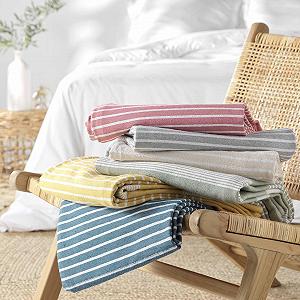 Покрывало Douceur d'Intérieur Хлопок и Полиэстер 240 x 260 см Натуральный synthetic.ua - Фото 1