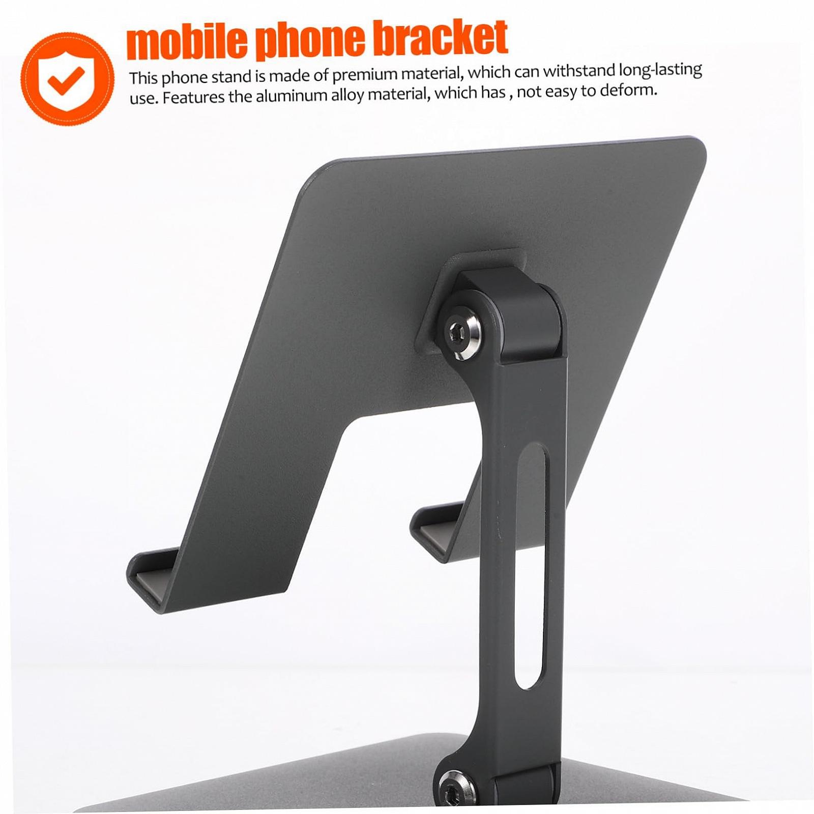 Регульована металева підставка для планшета, складаний тримач для телефону, вуглецева сталь, міцна, багатофункціональна, фото №9