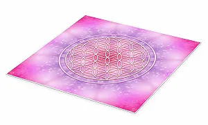 Постер Dolphins DreamDesign Flower of Life - Unconditional Love 60 x 60 см Розовый synthetic.ua - Фото 1