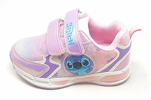 Кроссовки Stitch D6020149S Детские Розовые и Фиолетовые на Двойной Молнии с Нескользящей Подошвой - Фото 1