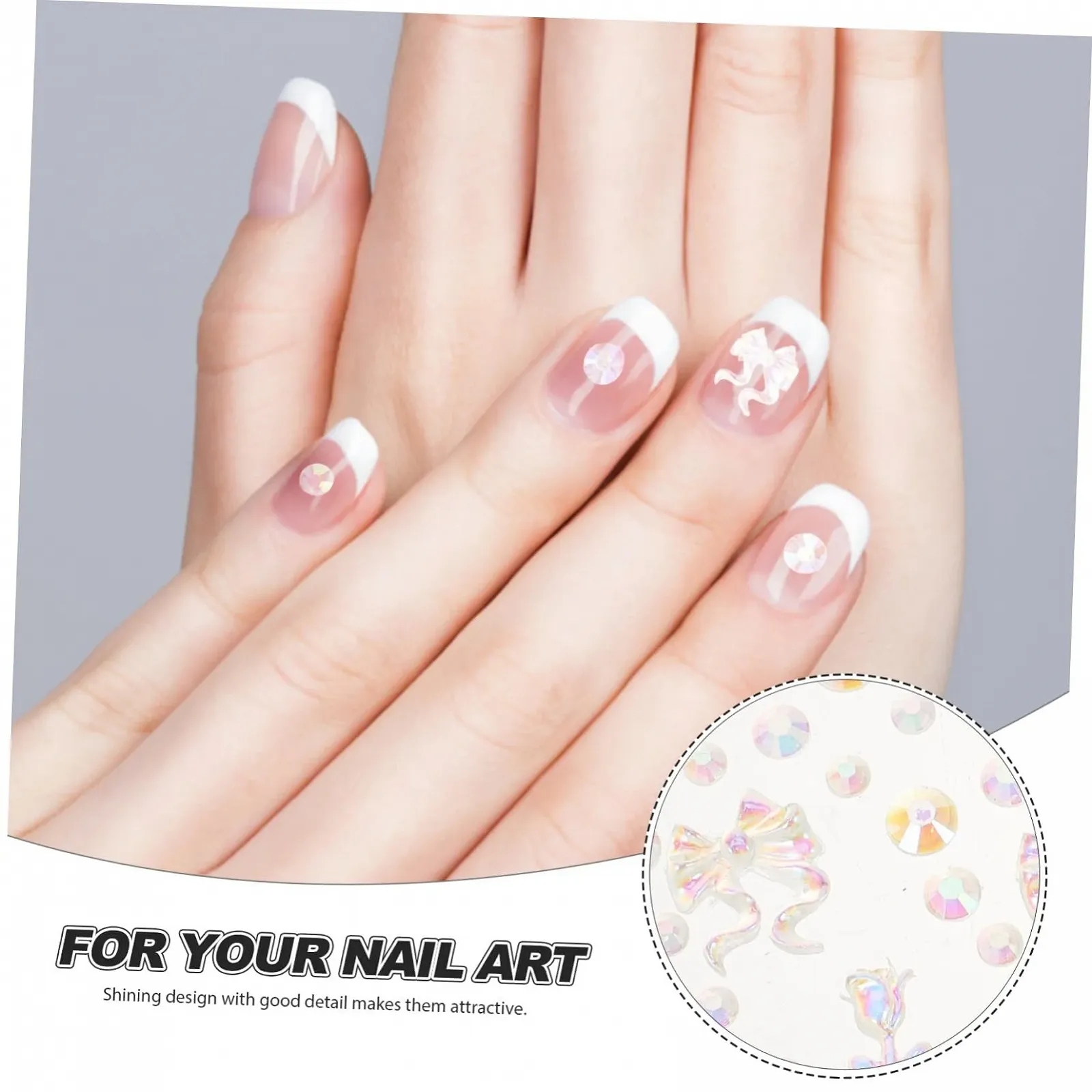 Наклейка зі стразами 4 аркуші Набір Самоцвіти, фото №5