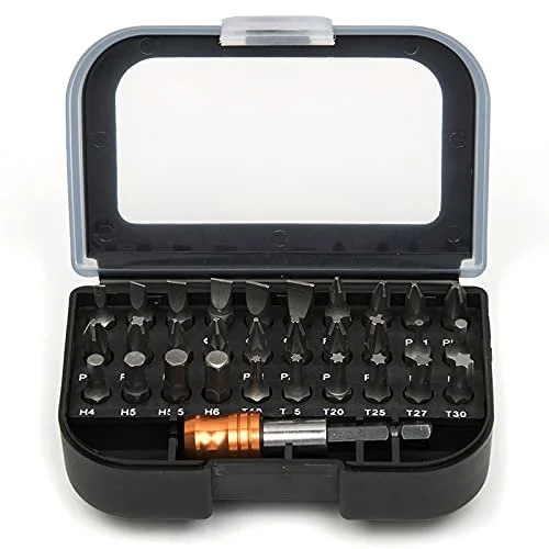 Набір викруток Mini 31 предмет DIY Repair Tools Kit Professional Screwdriver Bits Set Case Torx Hex Precision, фото №1