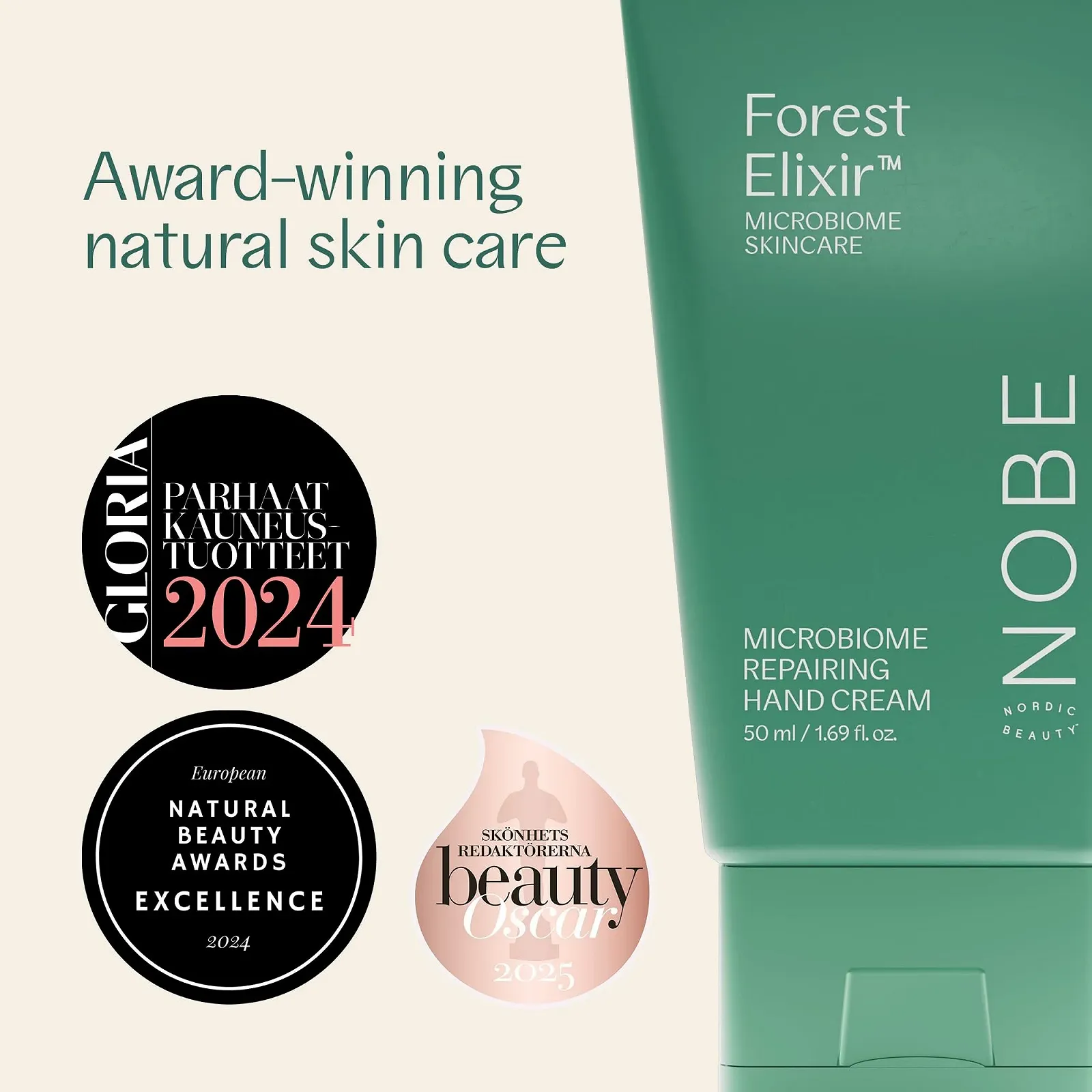 Крем для рук NOBE Відновлюючий - Ecocert Certified Anti-Ageing, глибоко зволожуючий, фото №3