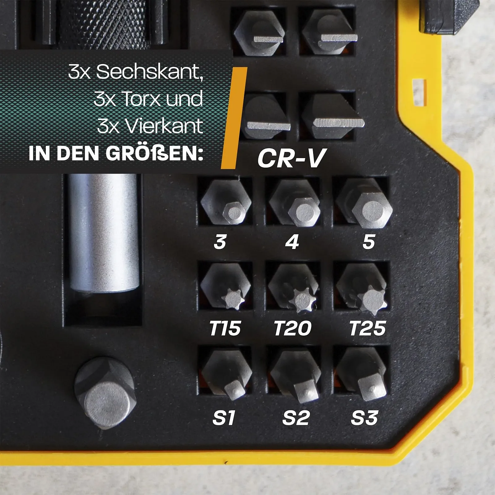 Набір викруток Hinrichs 2 предмети - Набір тріскачкових викруток 29 предметів з Т-подібною рукояткою і Набір прецизійних викруток 28 предметів - Інструментальний набір для прецизійної механіки - Мультиніжковий набір, фото №5