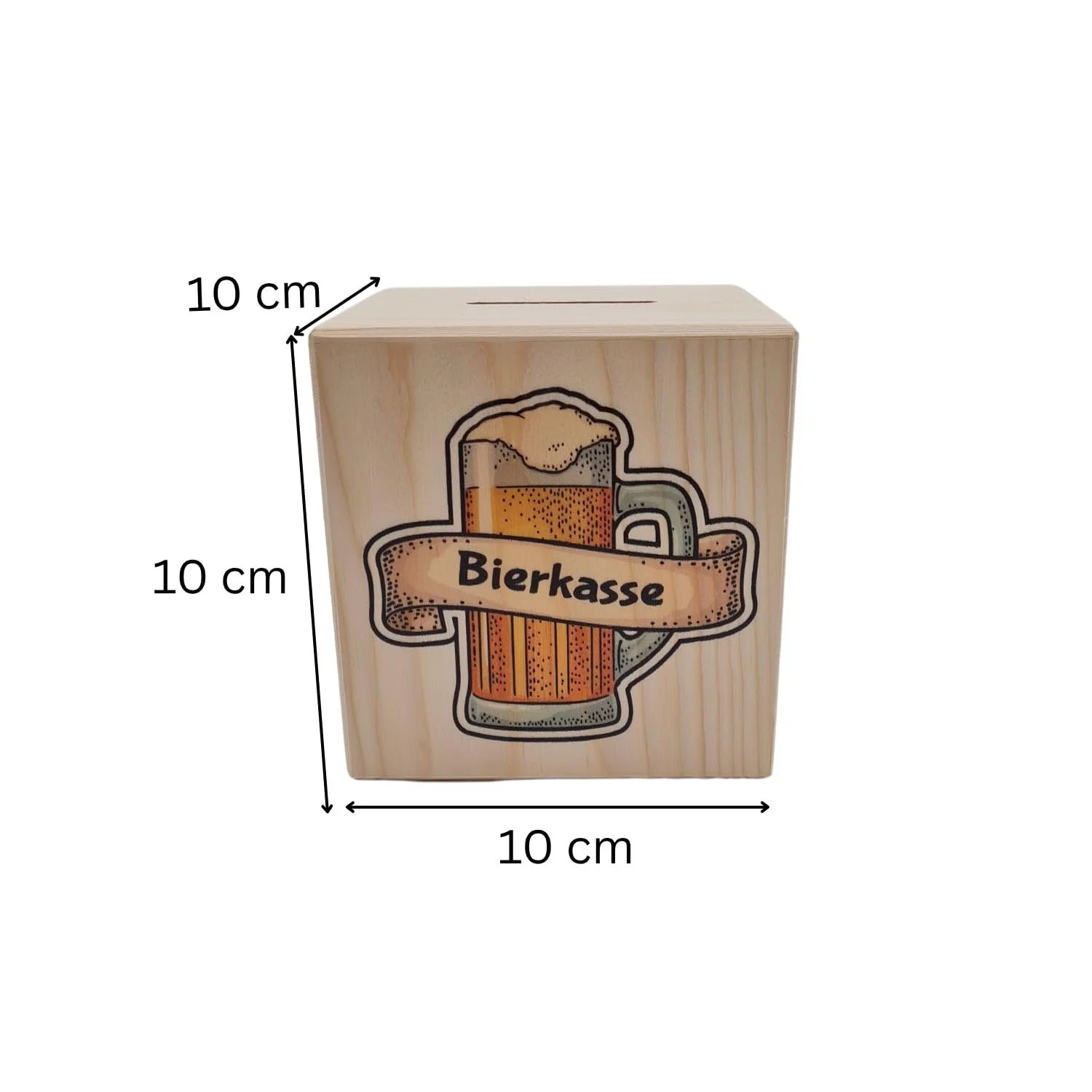 Копилка 10 x 10 x 10 см Деревянная DIY Made in Austria, фото №3