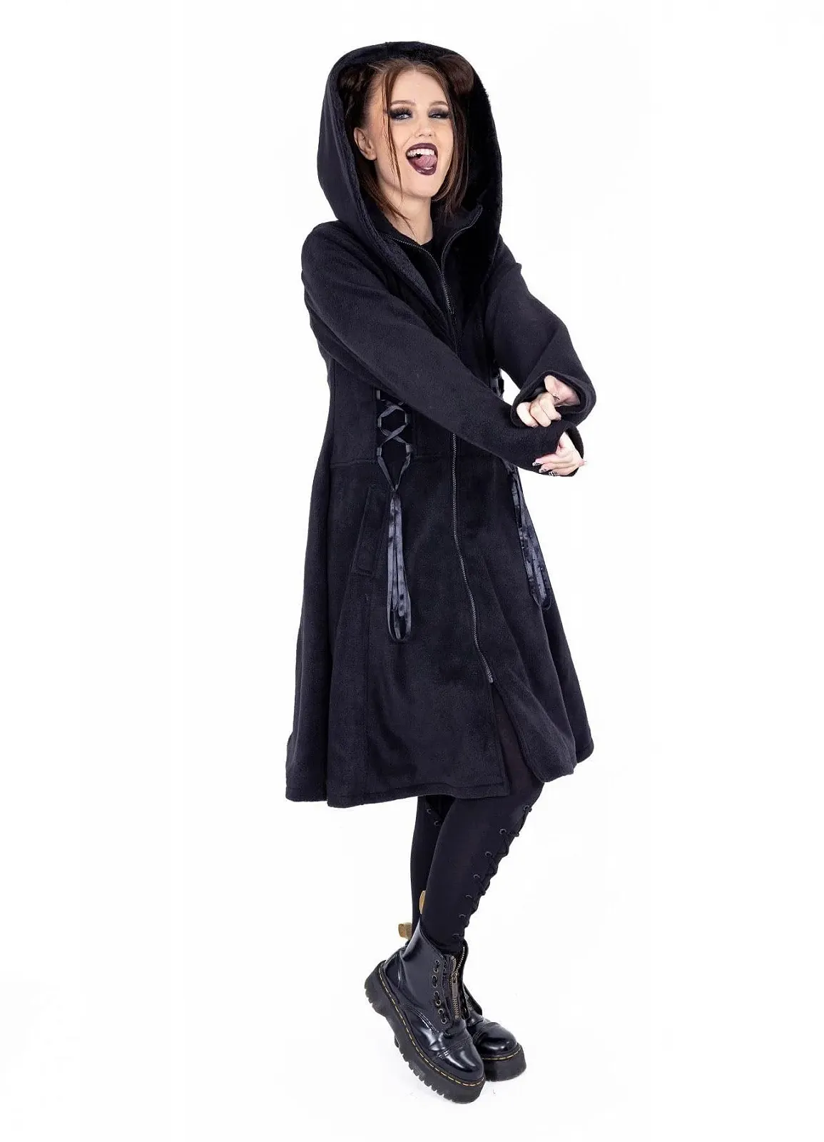 Пальто Poizen Industries Celine Жіноче Чорний, фото №7