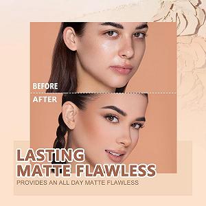 Пудра прессованная LXCJZY Matte Wet and Dry, матирующая, водостойкая, финишная, для контроля жирности, (2 шт. 02, 10) synthetic.ua - Фото 1