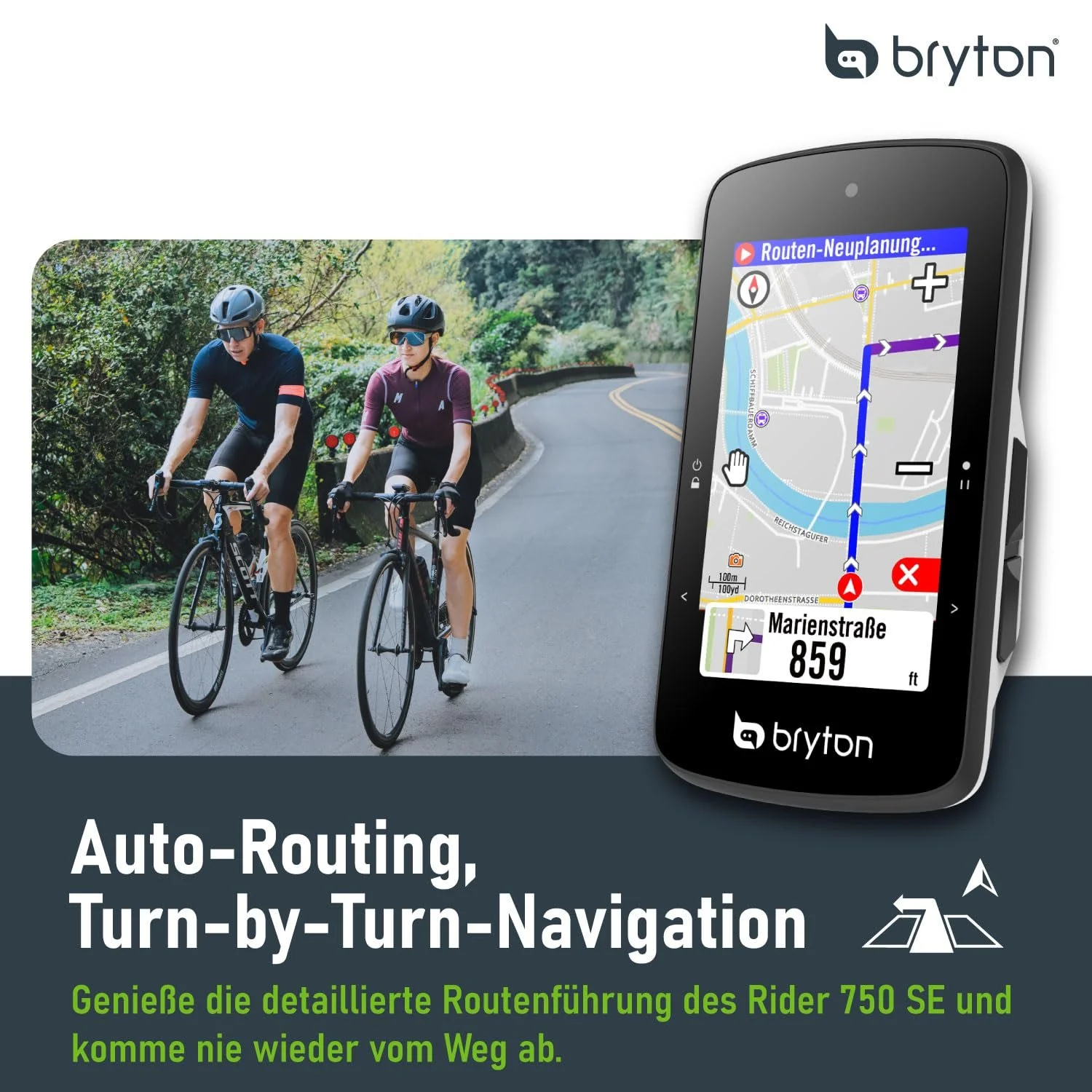 Велокомпьютер Bryton Rider 750SE 2.8 дюйма Цветной сенсорный LCD GPS Автономные карты EU Черный, фото №4