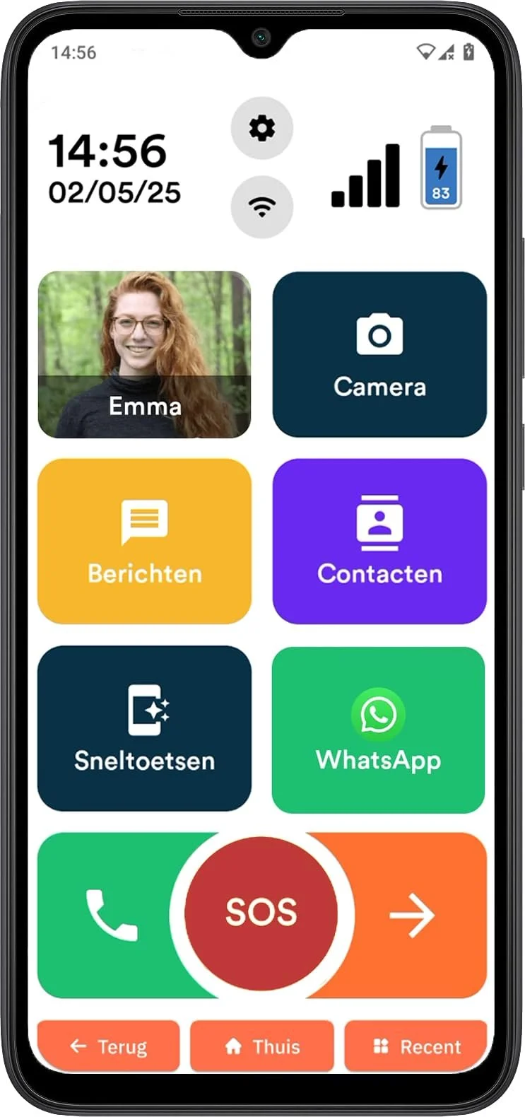 Смартфон для літніх людей S1 64GB Whatsapp SOS Black, фото №1