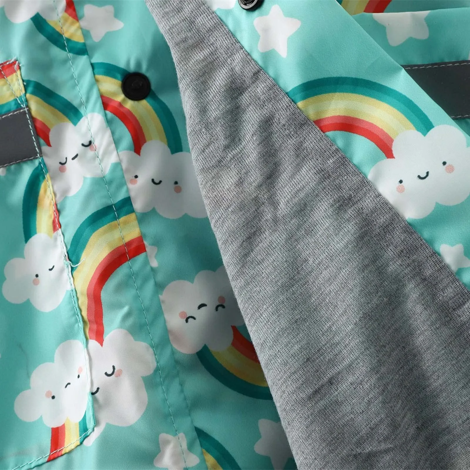 Детская дождевая куртка KQIVAM для мальчиков, длинный дождевик с карманами, фото №4 Детская дождевая куртка KQIVAM для мальчиков, длинный дождевик с карманами, фото №4