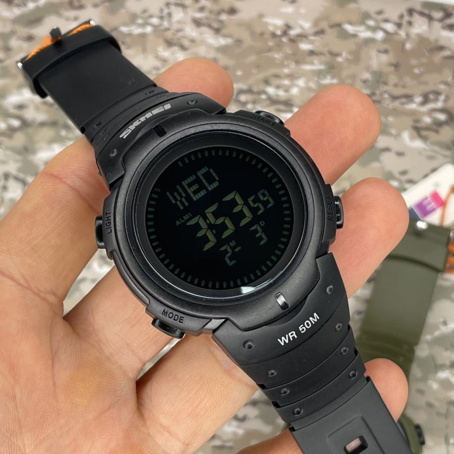 Годинник Skmei 1231BK All Black Watch + Compass, фото №3