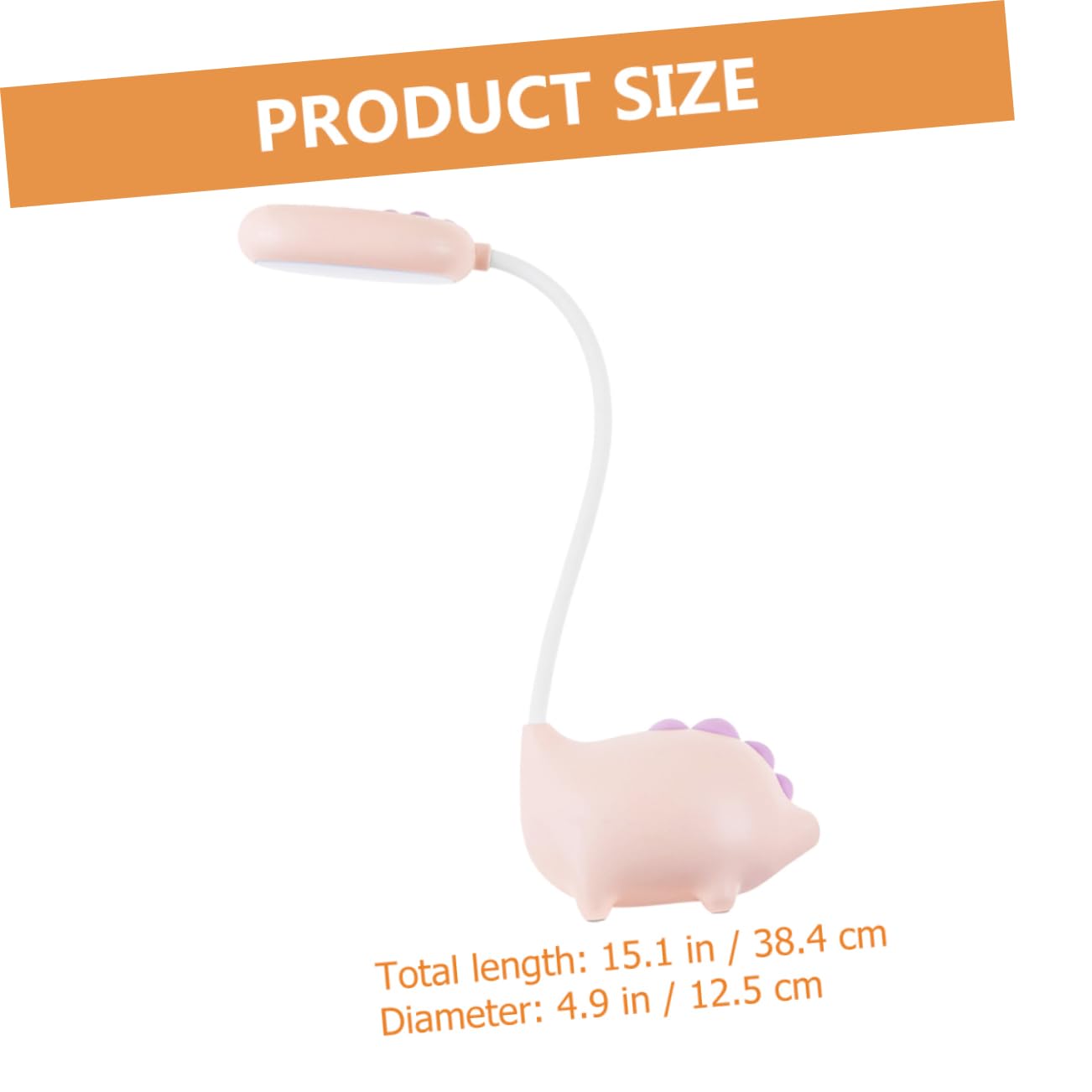 Лампа HEMOTON Dinosaur Настільна Нічна з гнучкою шийкою USB заряджанням LED, фото №3