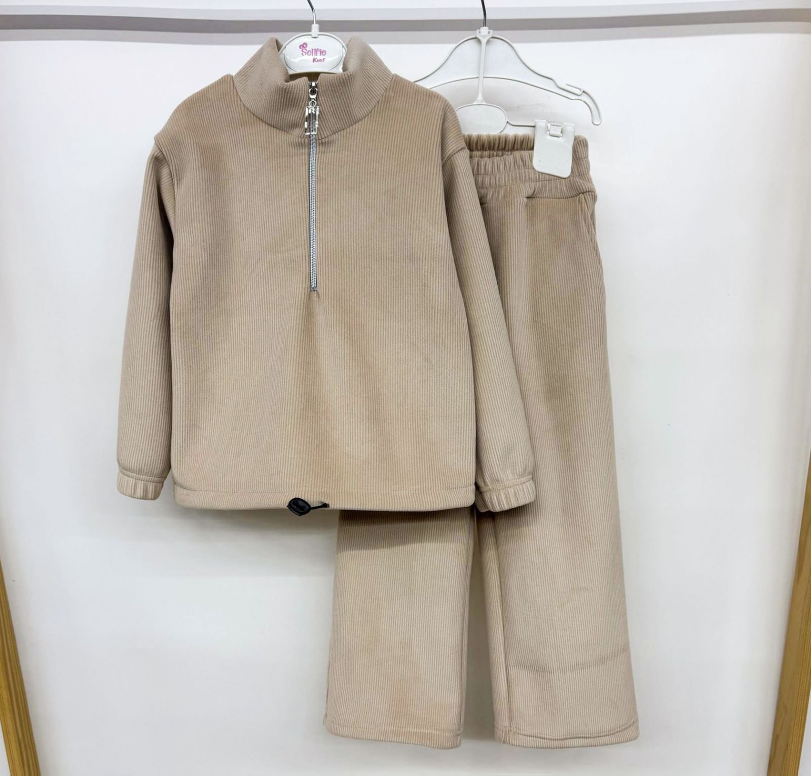 ХІТ ЗИМИ! Теплий велюровий костюм для дівчинки на флісі 110-158 см, фото №3