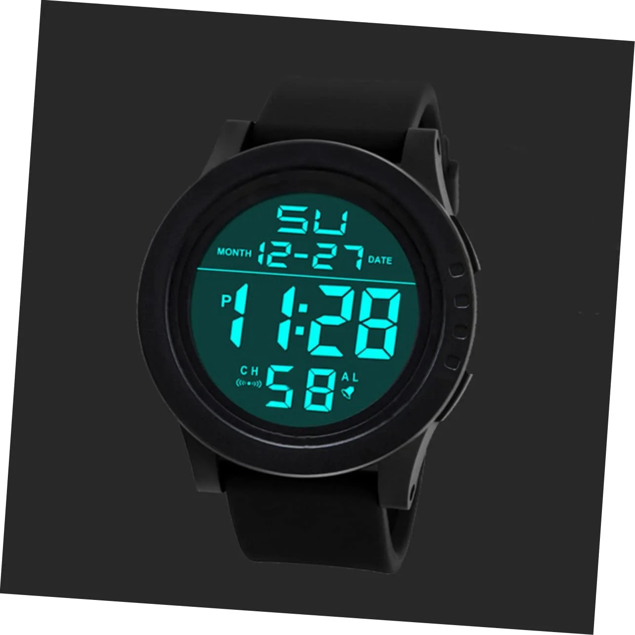 Healvian Чоловічий Цифровий Годинник Спортивний LED з Секундоміром, фото №8 Healvian Чоловічий Цифровий Годинник Спортивний LED з Секундоміром, фото №8