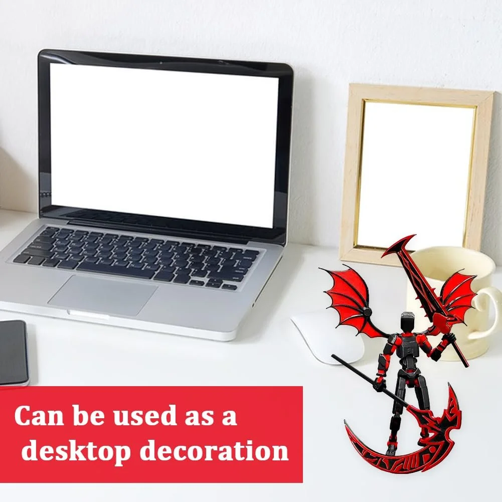 Фігурка 3D Printed Action Figure Toy Рухома з аксесуарами DIY Desktop Decoration, фото №4