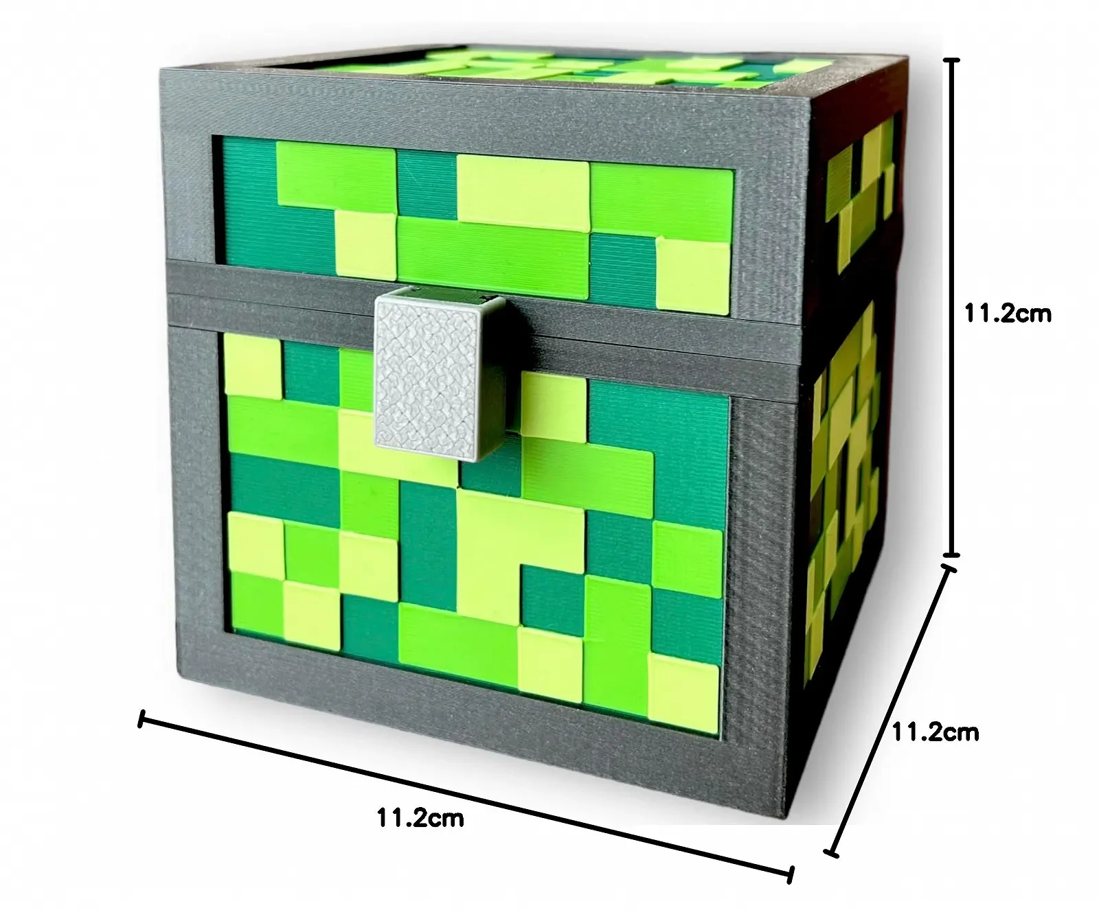 Скарбничка PIXEL Minecraft-Стиль 3D PLA-пластик Green XL, фото №4