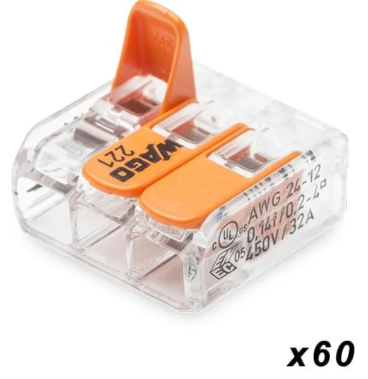 Клеммы WAGO Case 200 S221 (120 x 2E + 60 x 3E + 20 x 5E), фото №3