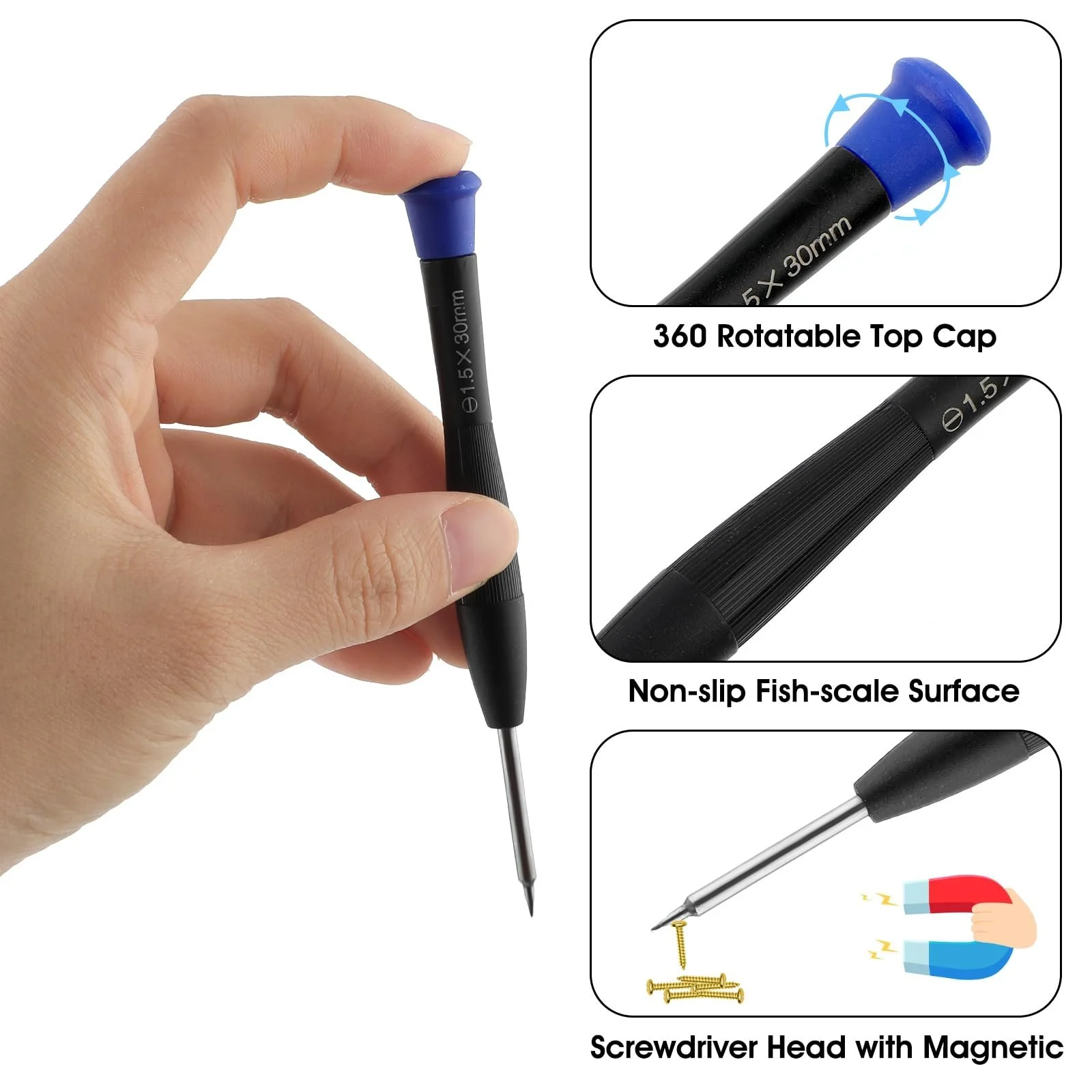 Набір викруток JAKEMY 29 шт. міні магнітний для ремонту гаджетів, фото №3