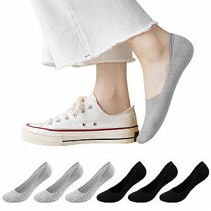 Шкарпетки Fantasyon без сліду для жінок 6 пар, нековзні невидимі шкарпетки - Фото 1