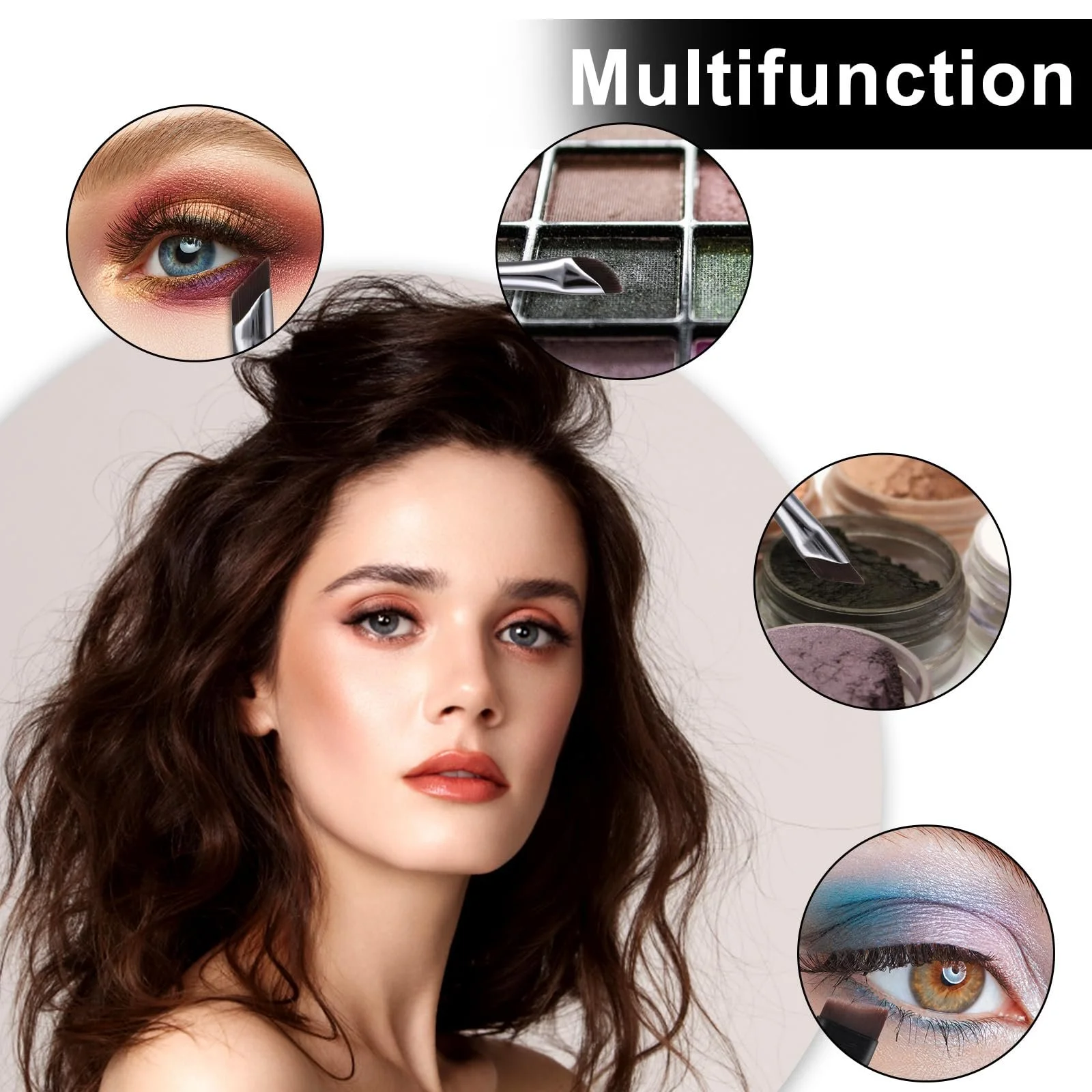 Набор кистей для подводки Aster 6 шт. тонкая угловая, фото №4