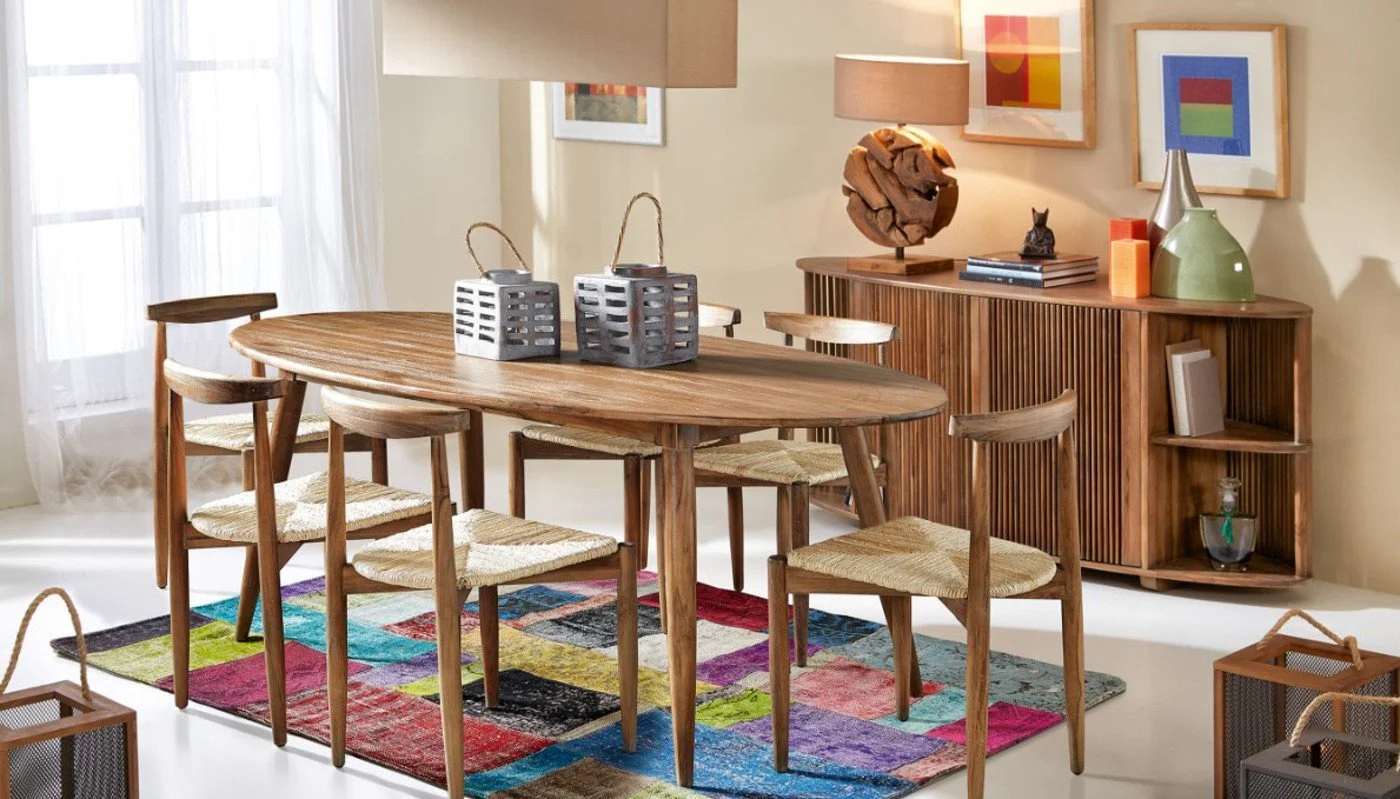 Настільна лампа Bressmer Globe Teak Solid Driftwood Бежевий, фото №2