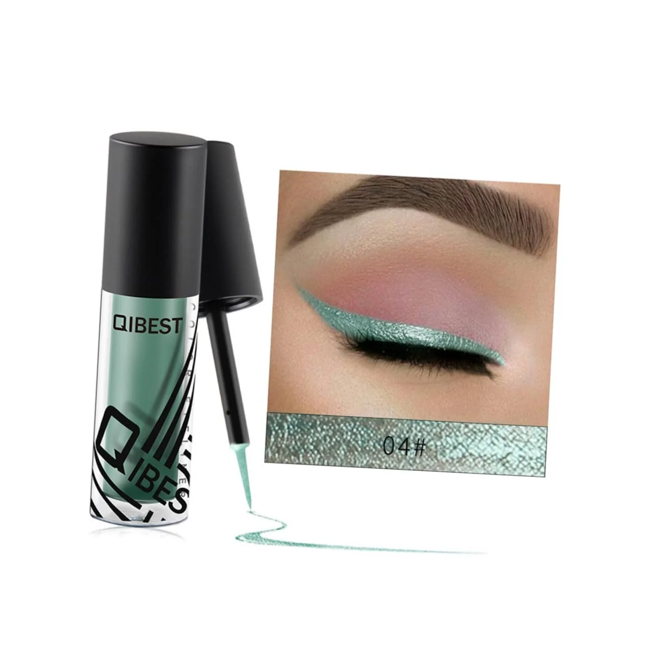 Підводка Angoily Блискуча для повік, блискуча, мерехтлива, рідка, з блискітками, фото №4