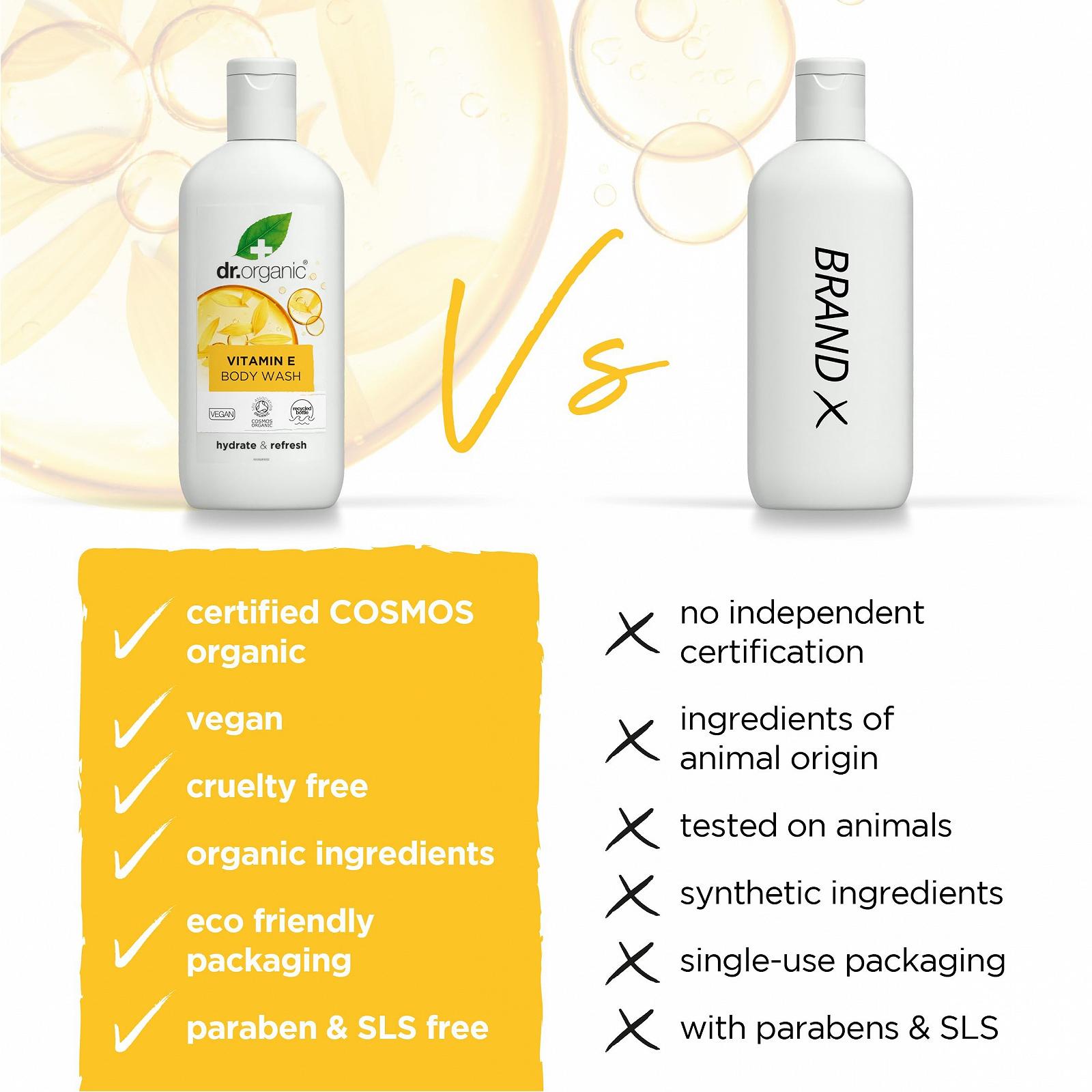 Гель для мытья тела Dr Organic Vitamin E, фото №4