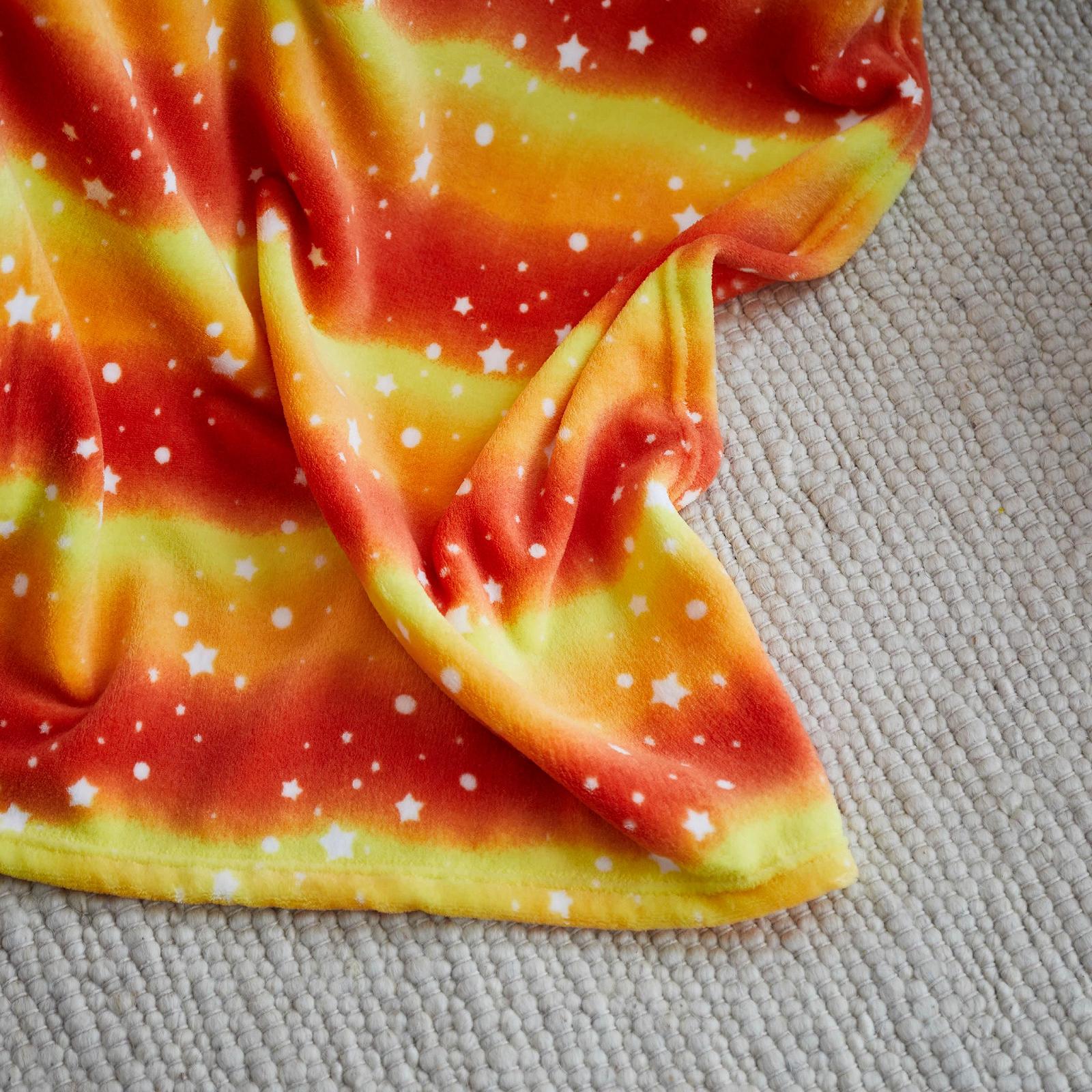 Одеяло Lumaland Мягкое Радужный оранжевый микрофибра 150 x 180 см, фото №2