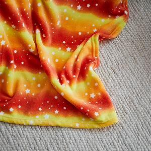 Одеяло Lumaland Мягкое Радужный оранжевый микрофибра 150 x 180 см synthetic.ua - Фото 1