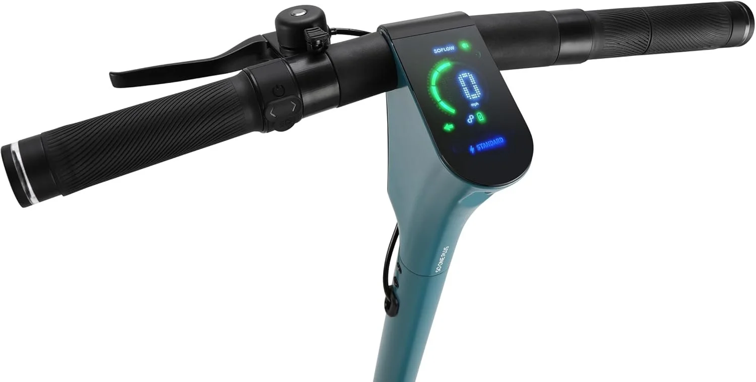 Електросамокат SOFLOW SO ONE+ / 40 км запас ходу / 500 Вт / 9" колеса / 120 кг навантаження / 22 км/г /  Синій, фото №7