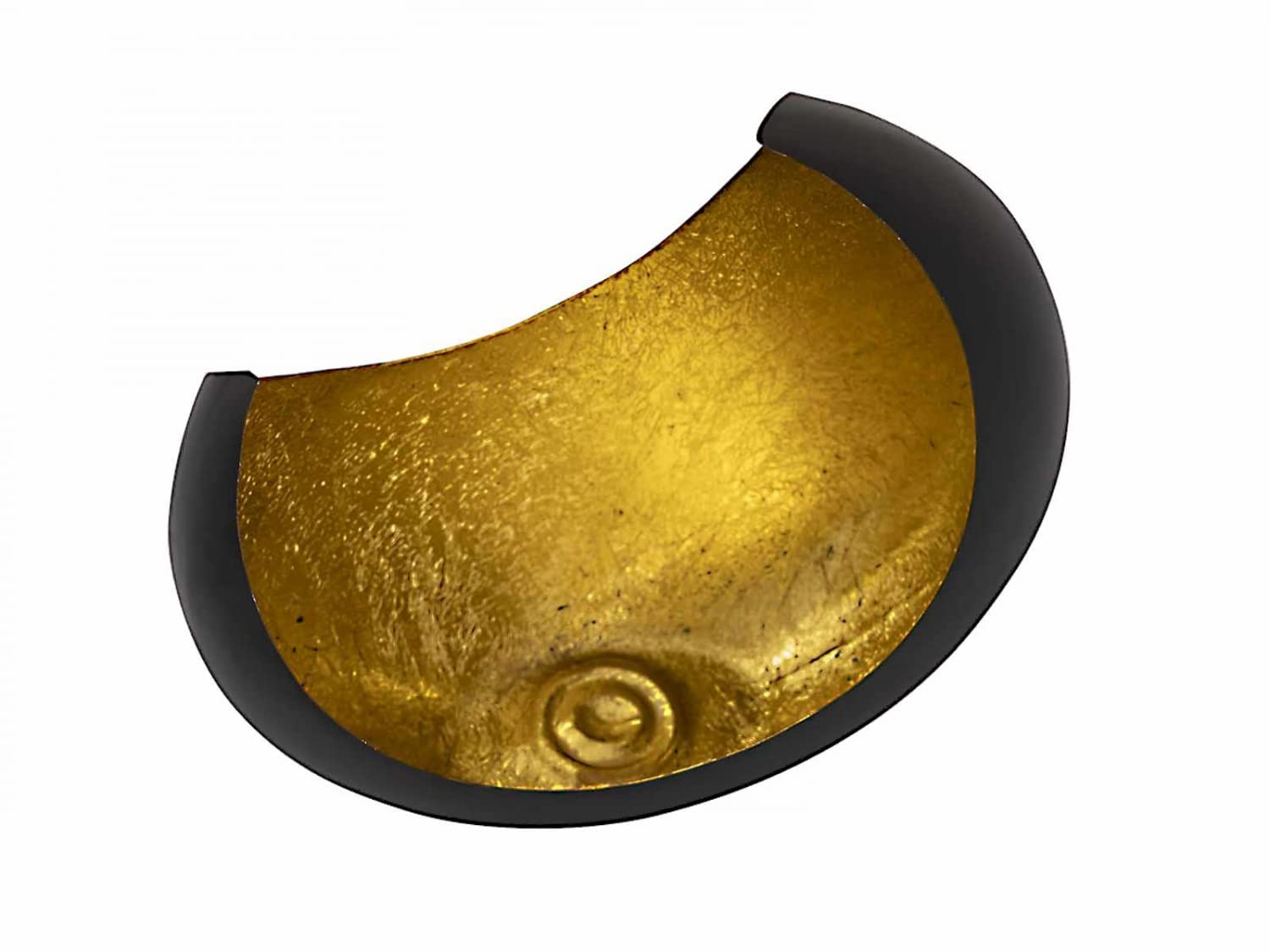 Свічник Casamia Tea Light Holder Чорний Матовий Всередині Позолочений Місячний Серп, фото №4 Свічник Casamia Tea Light Holder Чорний Матовий Всередині Позолочений Місячний Серп, фото №4
