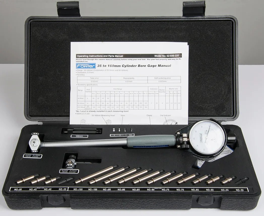 Нутромір індикаторний Fowler 52-646-220-0 35 / 160 мм / Метал, фото №5 Нутромір індикаторний Fowler 52-646-220-0 35 / 160 мм / Метал, фото №5