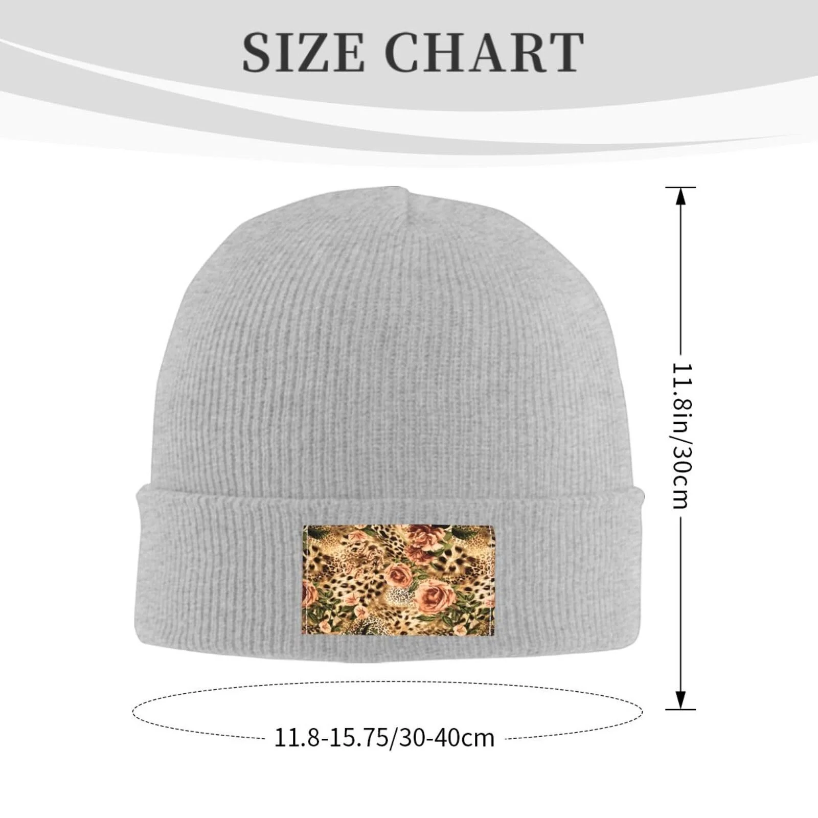 Шапка полосатая JBYJBX с леопардовым принтом, осенняя, зимняя, повседневная, вязаная для катания на лыжах, фото №3