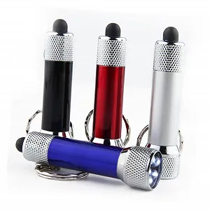 Мини светодиодный фонарик-брелок UKCOCO Портативный ручной фонарь для активного отдыха, например, для пеших прогулок и кемпинга, компактный и легкий аварийный фонарик случайного цвета - Фото 1